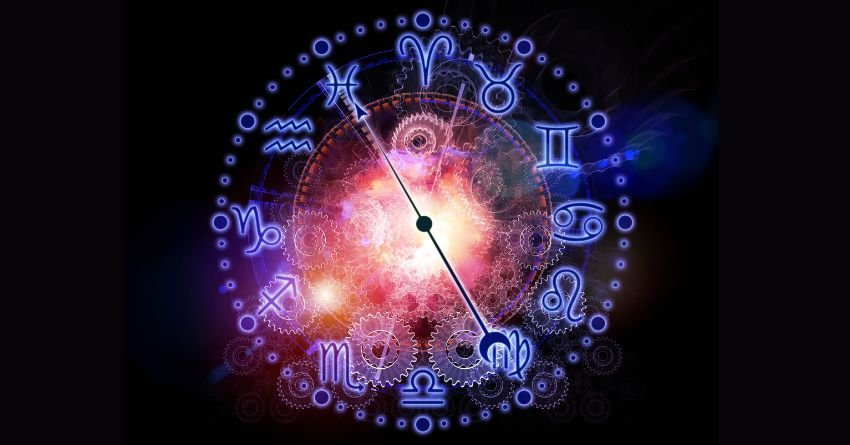 9/9 zodiac astrology warning with glowing zodiac wheel and mystical cosmic energy